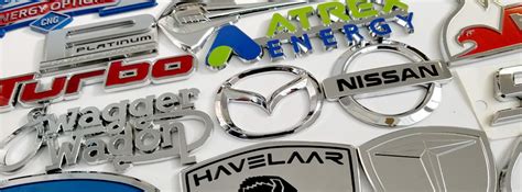 custom plated car badges